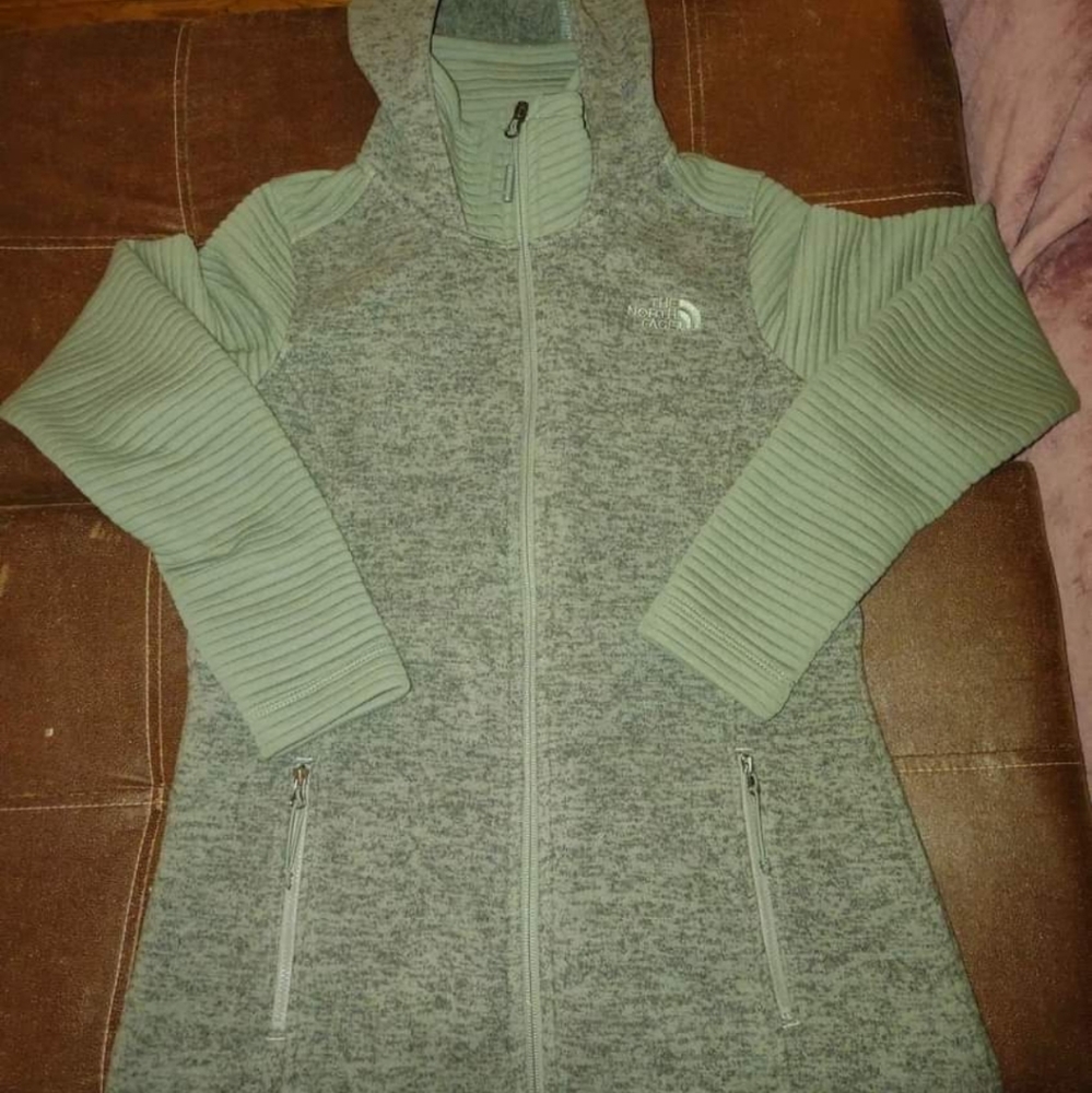 North Face Green Indi Jacket With Hood